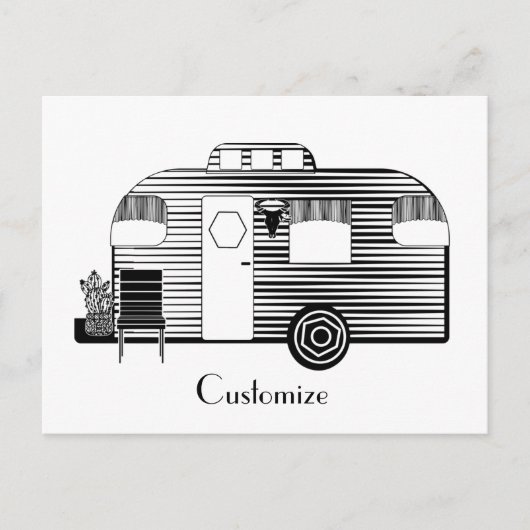 Traveler Camper Caravan Thunder_Cove Briefkaart (Voorkant)
