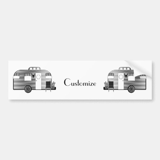 Traveler Camper Caravan Thunder_Cove Bumpersticker (Voorkant)