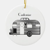 Traveler Camper Caravan Thunder_Cove Keramisch Ornament (Voorkant)