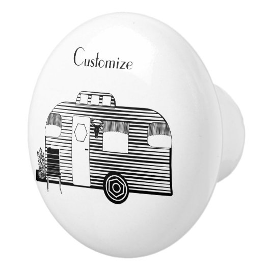Traveler Camper Caravan Thunder_Cove Keramische Knop (Rechts)