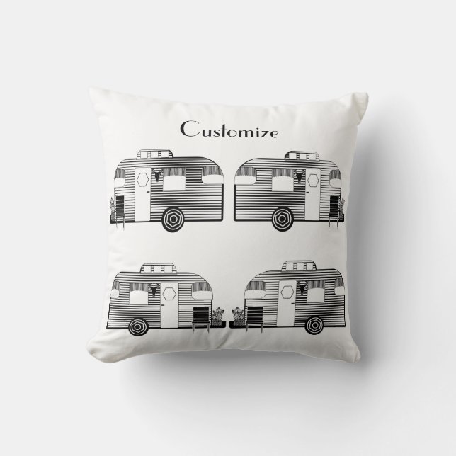 Traveler Camper Caravan Thunder_Cove Kussen (Voorkant)
