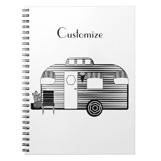Traveler Camper Caravan Thunder_Cove Notitieboek (Voorkant)