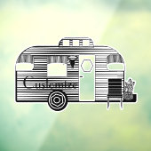 Traveler Camper Caravan Thunder_Cove Raamsticker (Vel 3)