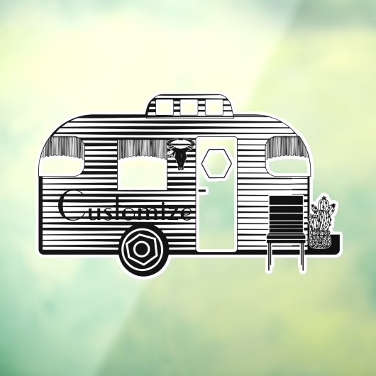 Traveler Camper Caravan Thunder_Cove Raamsticker (Vel 3)
