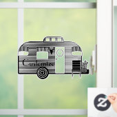Traveler Camper Caravan Thunder_Cove Raamsticker (Huis)