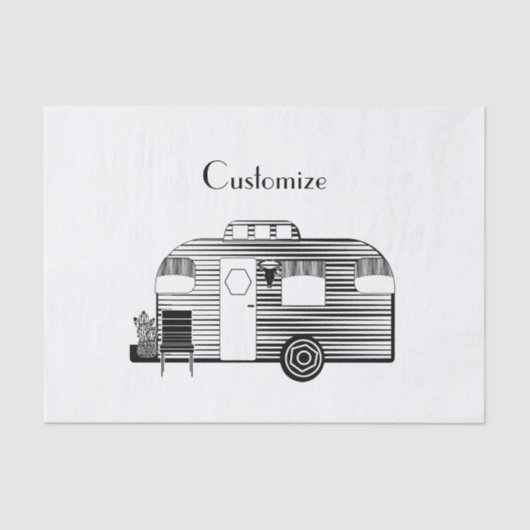 Traveler Camper Caravan Thunder_Cove Tissuepapier (Voorkant)