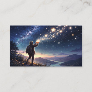 Traveler Releasing Stars Fantasy  Visitekaartje