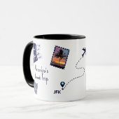 Traveler Trip Memories Personalized Mok (Voorkant links)