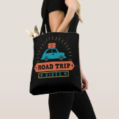 Traveler Vacking Road Trip Vibes Palm Tree Tote Bag (Dichtbij)