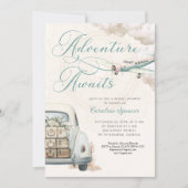 Traveling Adventure Bridal Shower Invitation Kaart (Voorkant)