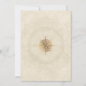 Traveling Adventure Bridal Shower Invitation Kaart (Achterkant)