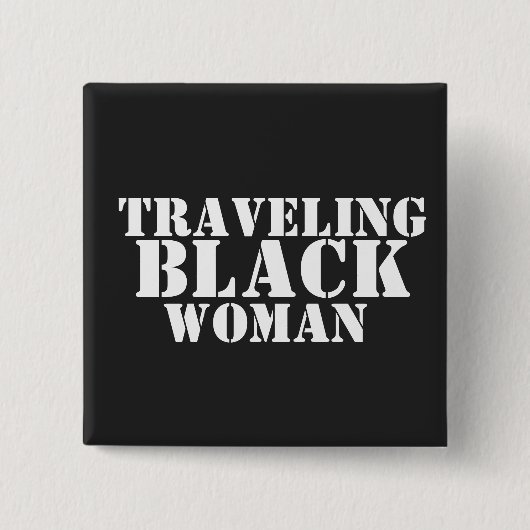 Traveling Black Women Button (Voorkant)