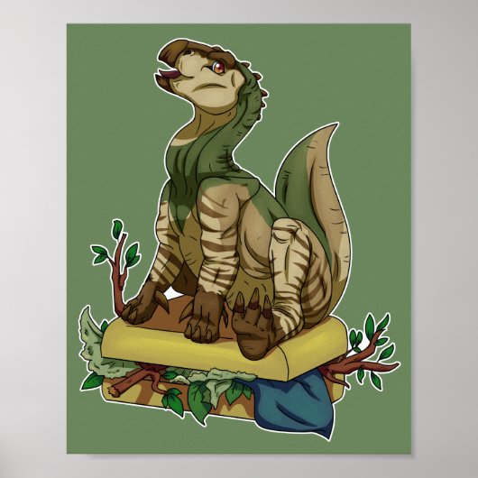 Traveling Dinosaur Poster (Voorkant)