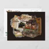 Traveling Doberman - Rocky Briefkaart (Voorkant / Achterkant)