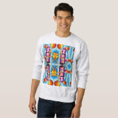 Traveling door sweatshirt van het spatroon (Voorkant volledig)