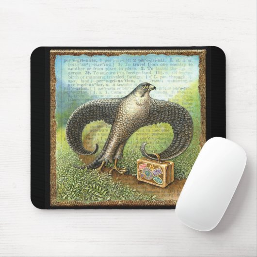 Traveling Falcon Mousepad, Peregrinaat Muismat (Met muis)
