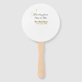 Traveling from Miss to Mrs bridal shower add name Handwaaier (Voorkant)