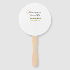 Traveling from Miss to Mrs bridal shower add name Handwaaier