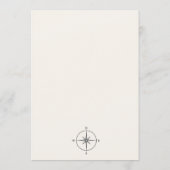 Traveling From Miss to Mrs Bridal Shower Kaart (Achterkant)