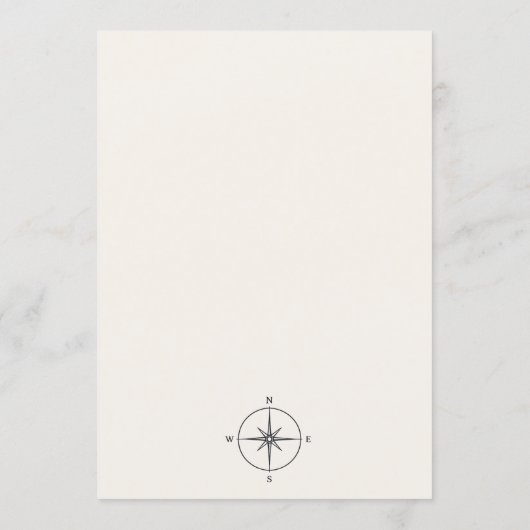 Traveling From Miss to Mrs Bridal Shower Kaart (Achterkant)