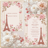 Traveling from Miss to Mrs Bridal Shower Paris Kaart