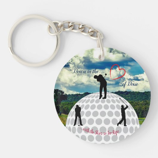 Traveling Fun - Alabama Golfers Sleutelhanger (Voorkant)