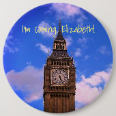 Traveling Fun England Ronde Button 6,0 Cm (Voorkant)