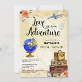 Traveling Love is een Adventure-Vrijgezellenfeest Kaart (Voorkant)