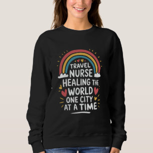 Traveling Nurse Design voor Travel Nursing Medical Trui