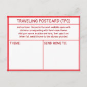 TRAVELING POSTCARD (TPC) BRIEFKAART (Voorkant)