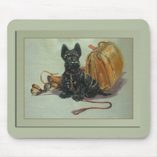 Traveling Scottie Dog Mousepad Muismat (Voorkant)