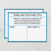 Traveling Sticker Postcard Briefkaart (Voorkant / Achterkant)