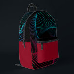 "Traveling through the Grid" Retro Backpack Bedrukte Rugzak<br><div class="desc">- 90's Inspired Multi-Color Geometric Pattern Design (multi-layered) "Traveling through the Grid" Retro Backpack.</div>