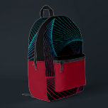 "Traveling through the Grid" Retro Backpack Bedrukte Rugzak<br><div class="desc">- 90's Inspired Multi-Color Geometric Pattern Design (multi-layered) "Traveling through the Grid" Retro Backpack.</div>