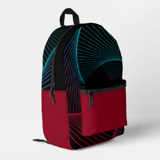 "Traveling through the Grid" Retro Backpack Bedrukte Rugzak