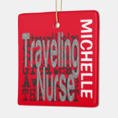 Traveling van extraordinaire verpleegkundige CUSTO Keramisch Ornament (Links)