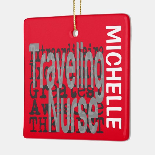 Traveling van extraordinaire verpleegkundige CUSTO Keramisch Ornament (Links)