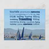 Traveling Word Collage Briefkaart (Voorkant)