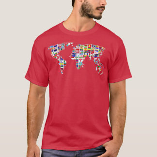 Traveller Cartografie Travel International World F T-shirt