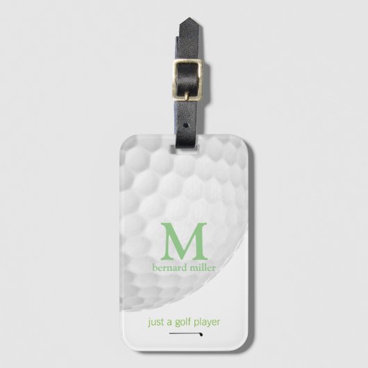 Traveller Golfer gepersonaliseerd Bagagelabel (Voorkant (verticaal))