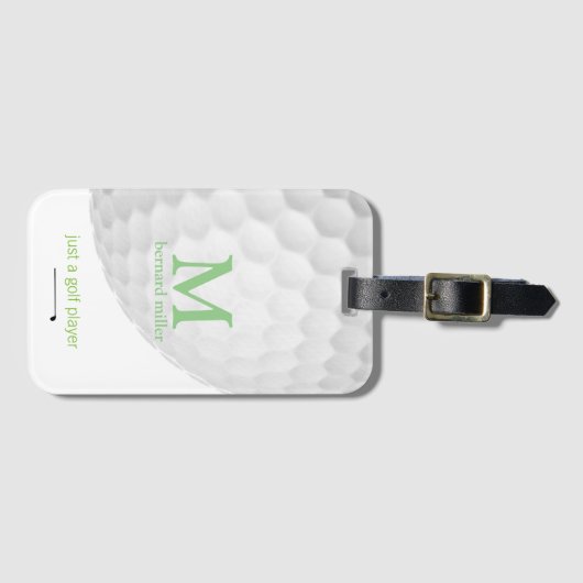 Traveller Golfer gepersonaliseerd Bagagelabel (Voorkant (horizontaal))