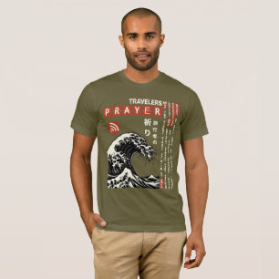 Traveller's Connection Prayer Japan Kalligrafie T-shirt