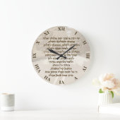 Travellers gebed op de Hebreeuwse gouden tekst Grote Klok (Huis)