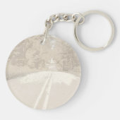 Travellers gebed op de Hebreeuwse gouden tekst Sleutelhanger (Achterkant)