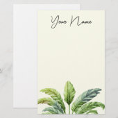 Travellers Palm Tree Tropical Boho  Briefpapier (Voorkant / Achterkant)