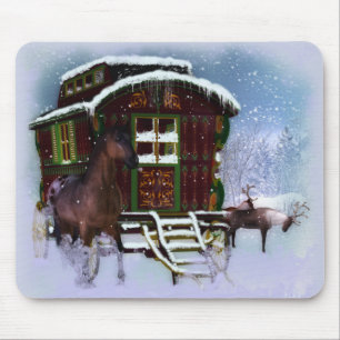 Travellery - Winter Scenery - Horse Reindeer Muismat