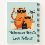 Travelling Cat Love Moment Spiral Notebook Notitieboek (Achterkant)