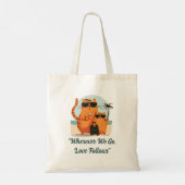 Travelling Cat Love Moment Tote Bag (Achterkant)