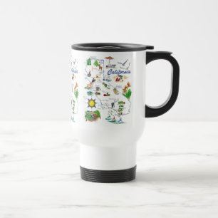 Travelmug van Californië Reisbeker