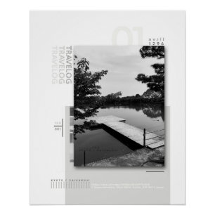 travelog_1 glanzend poster